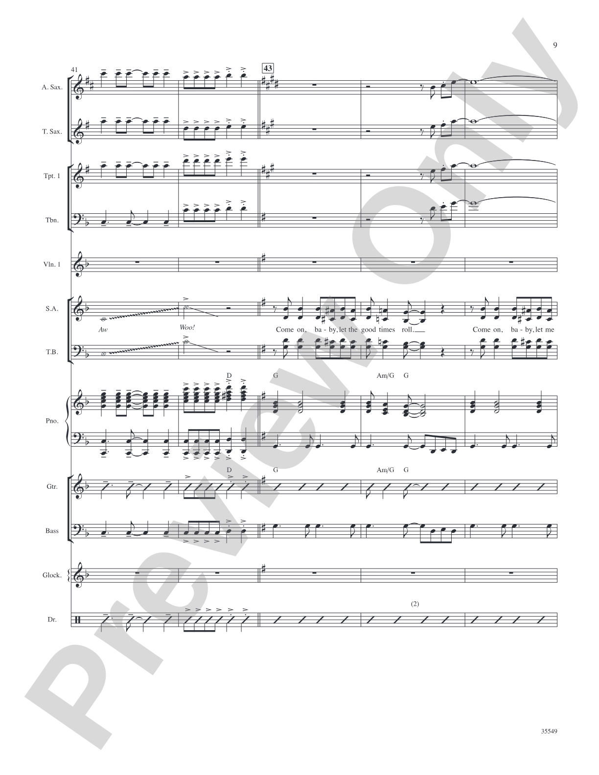 We Love the '50s: Score: Choral SoundPax