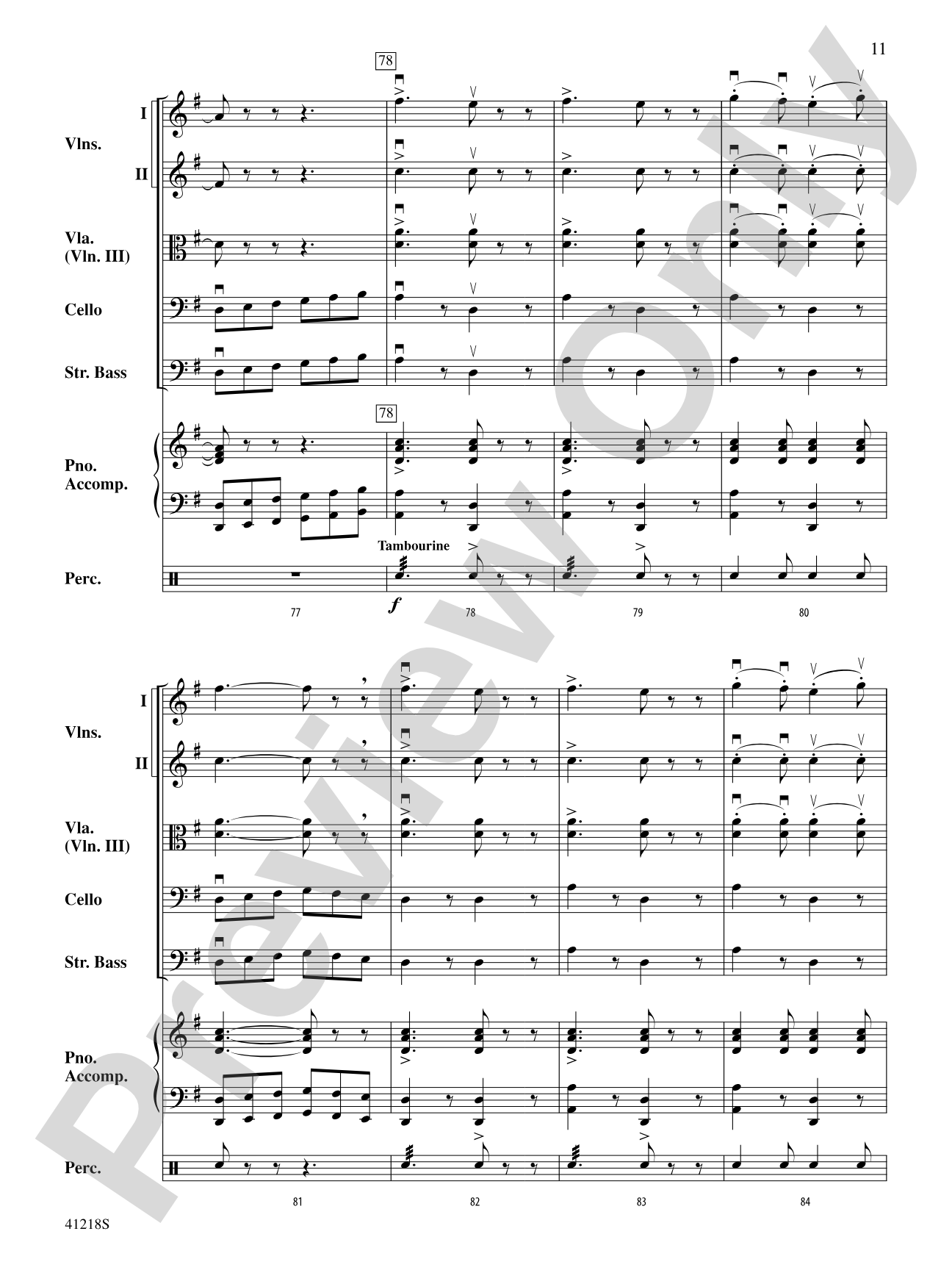 Funiculì, Funiculà: String Orchestra Conductor Score & Parts