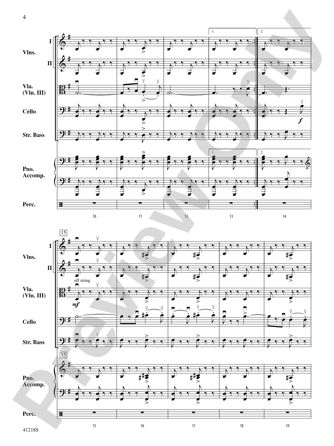Funiculì, Funiculà: String Orchestra Conductor Score & Parts