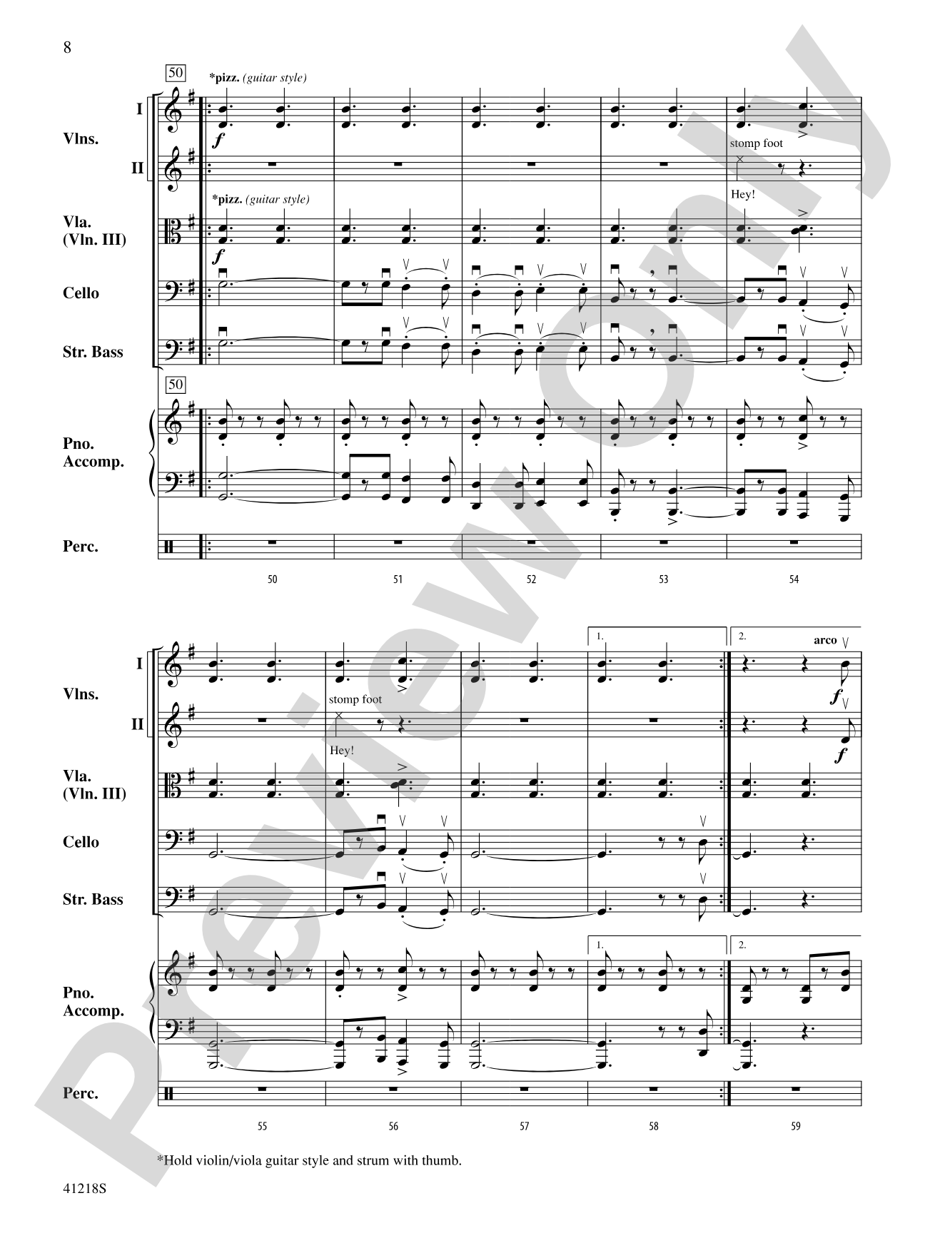 Funiculì, Funiculà: String Orchestra Conductor Score & Parts