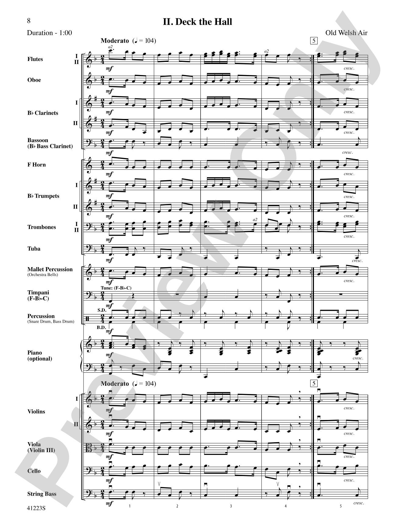 Joyful Holidays: Full Orchestra Conductor Score & Parts