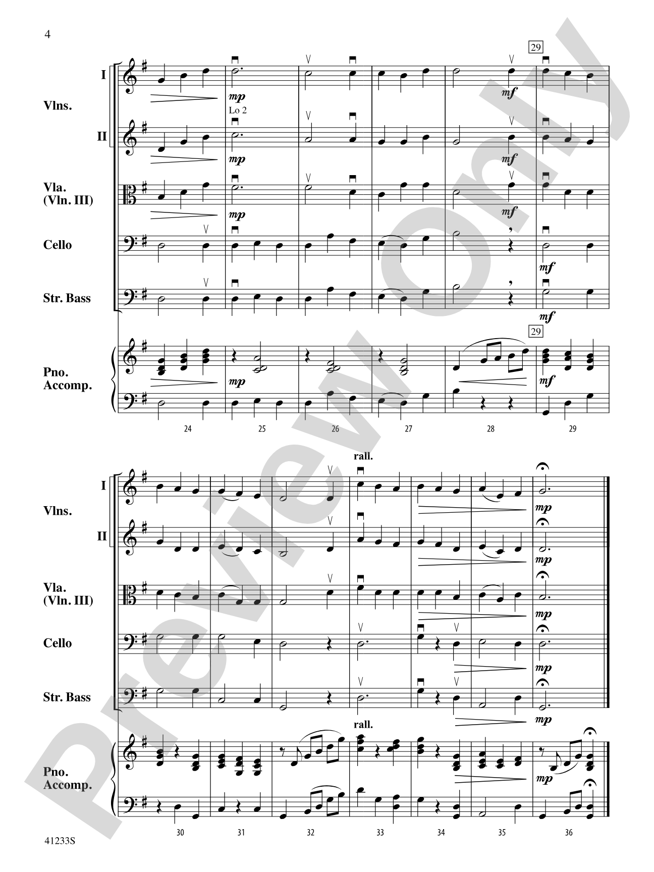Away in a Manger: String Orchestra Conductor Score & Parts