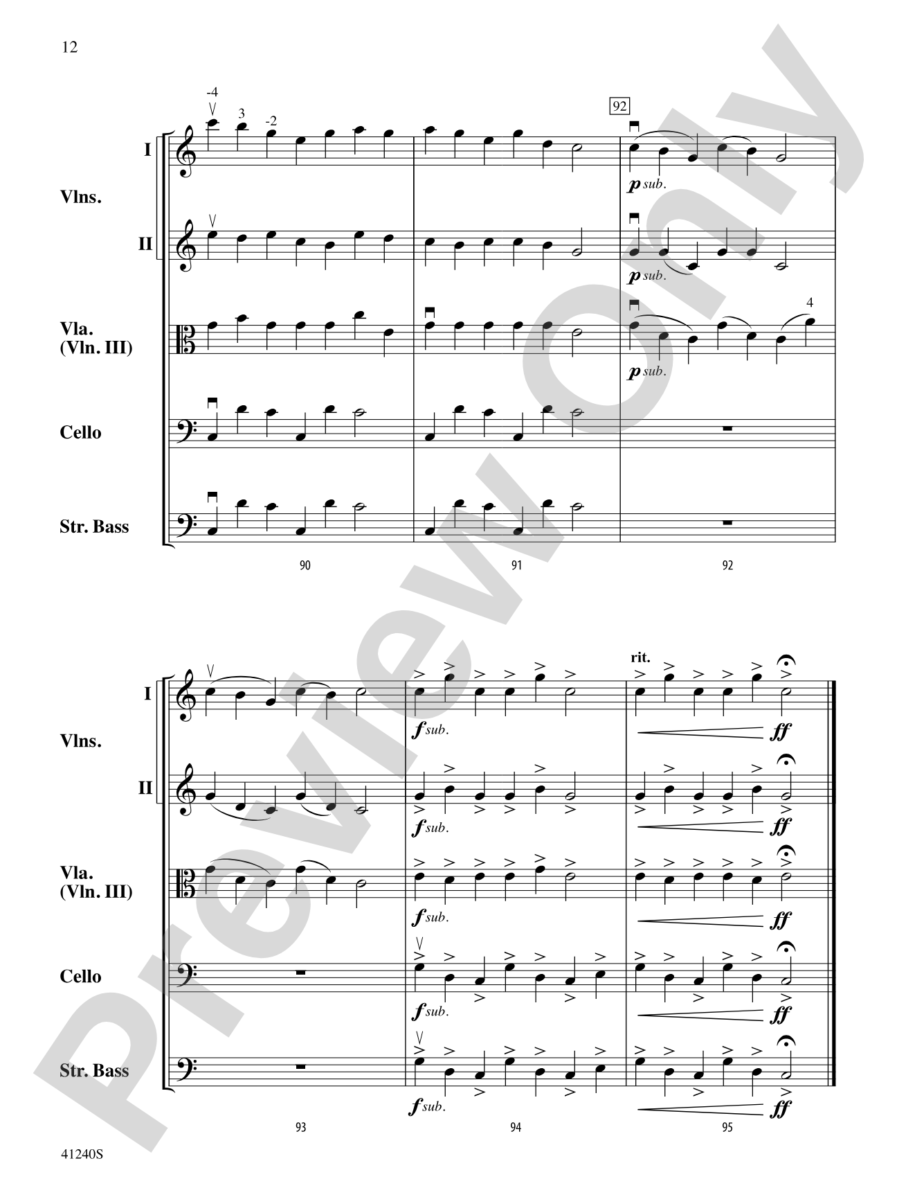 Minecraft: String Orchestra Conductor Score & Parts