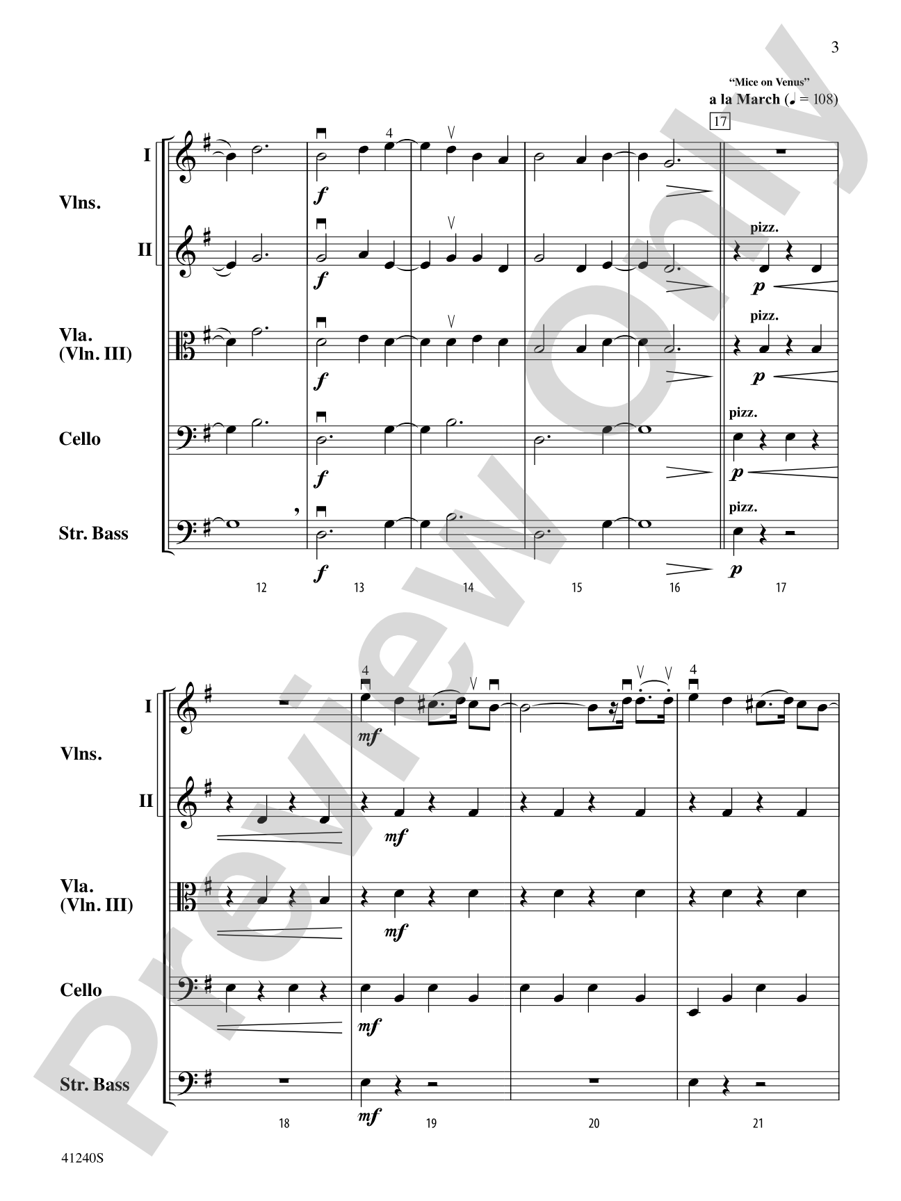 Minecraft: String Orchestra Conductor Score & Parts