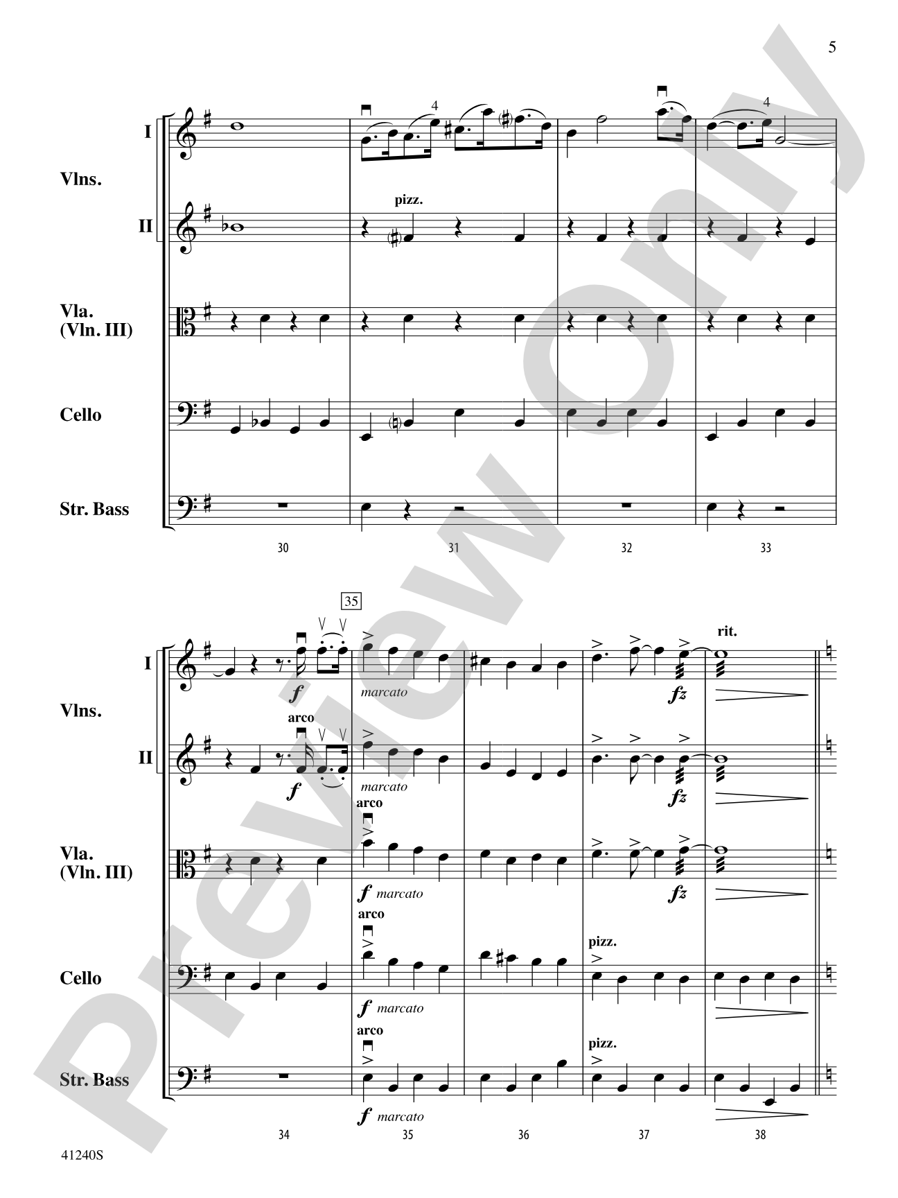 Minecraft: String Orchestra Conductor Score & Parts