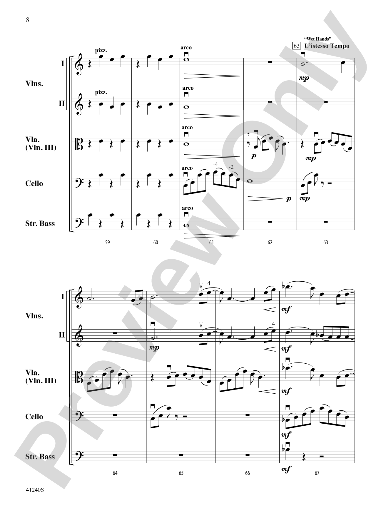 Minecraft: String Orchestra Conductor Score & Parts
