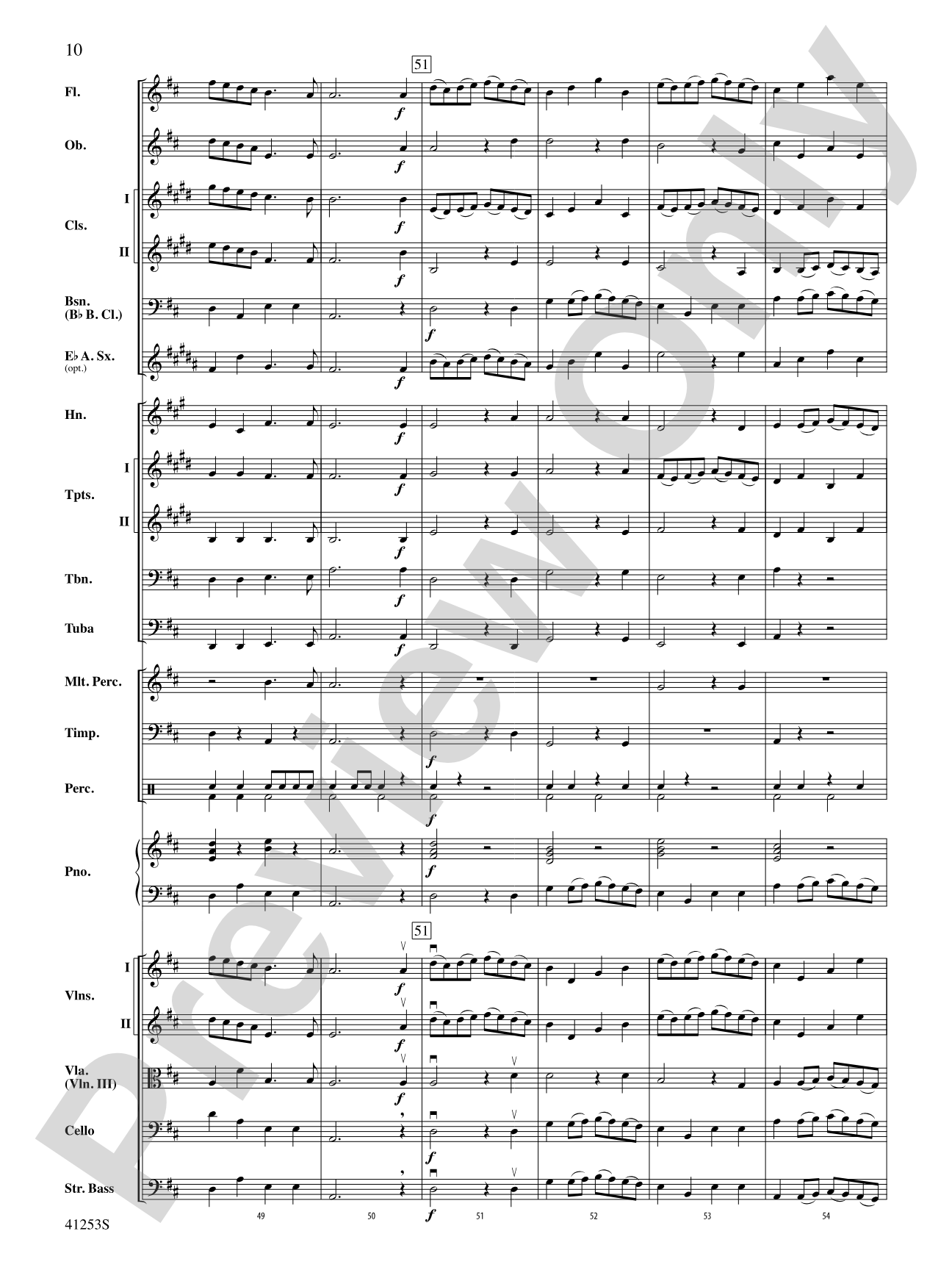 Gavotte: Full Orchestra Conductor Score & Parts