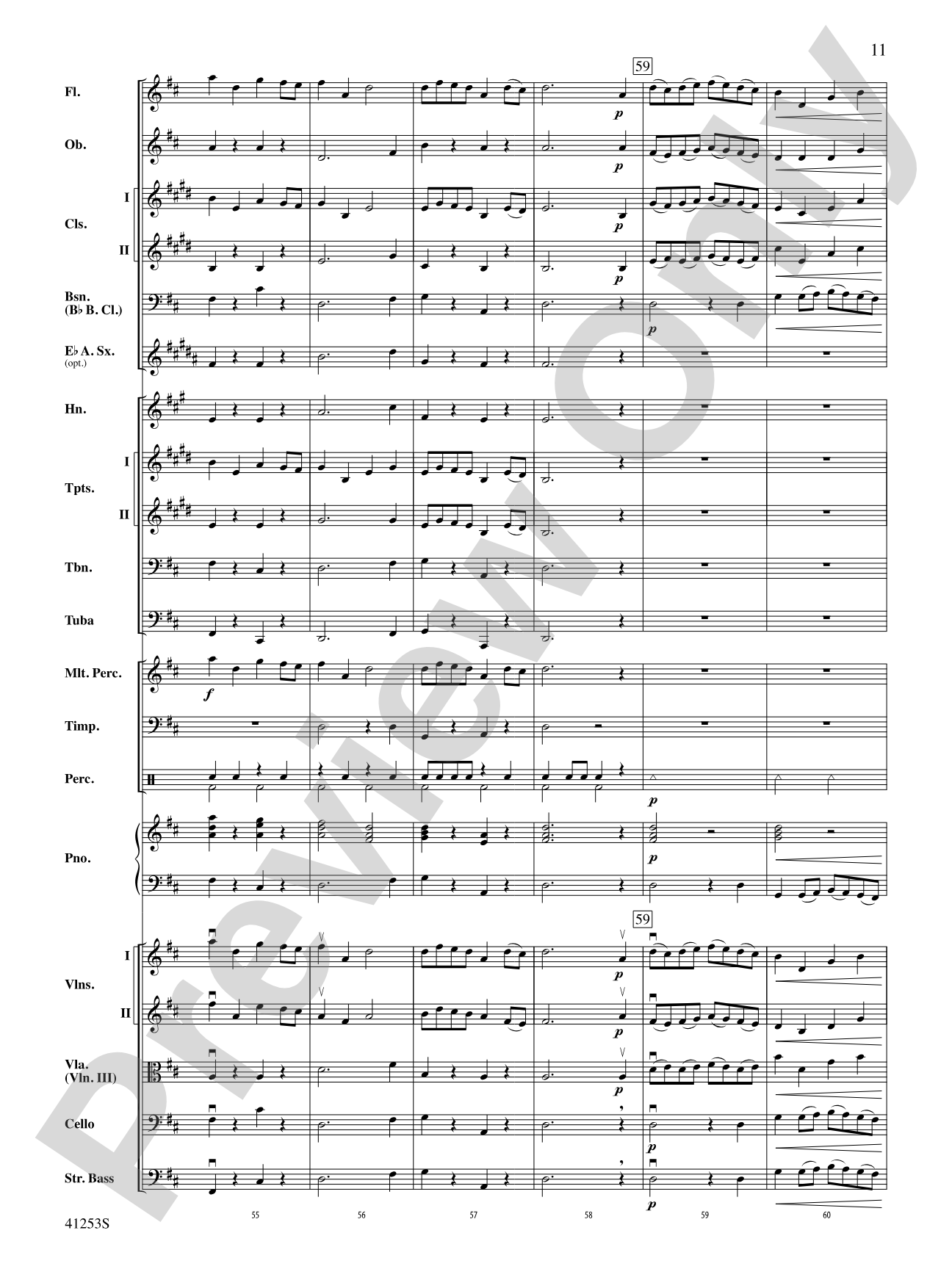 Gavotte: Full Orchestra Conductor Score & Parts