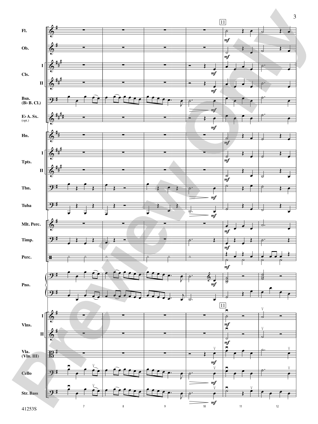Gavotte: Full Orchestra Conductor Score & Parts