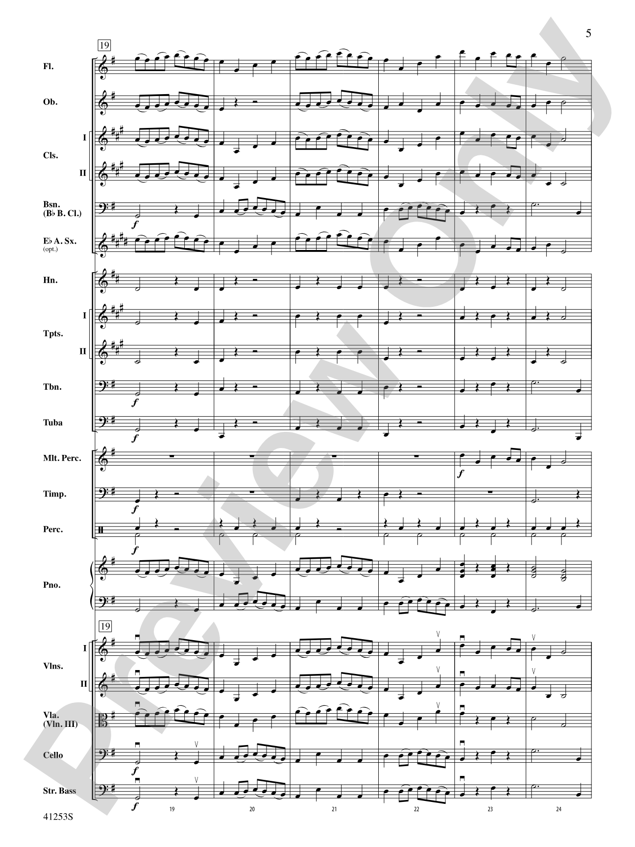 Gavotte: Full Orchestra Conductor Score & Parts
