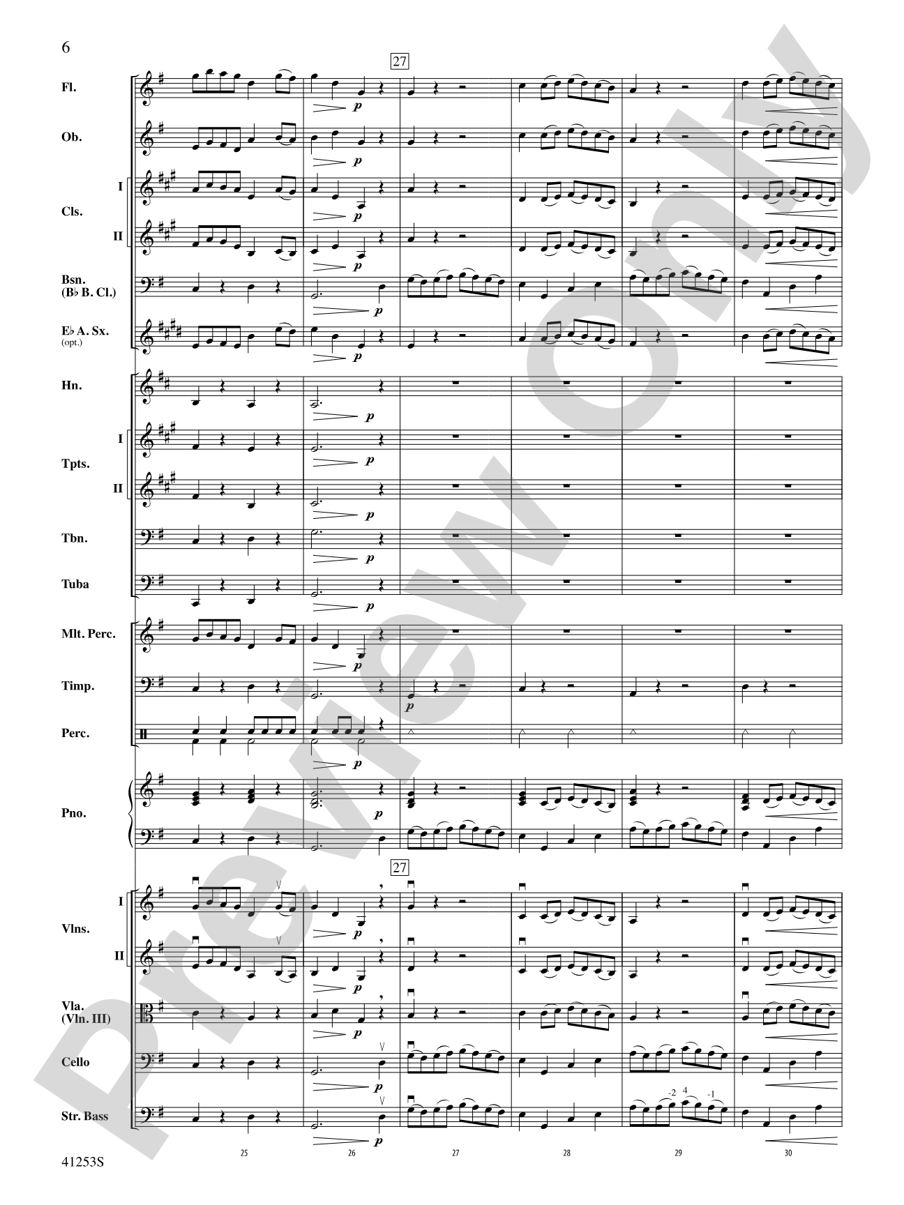 Gavotte: Full Orchestra Conductor Score & Parts