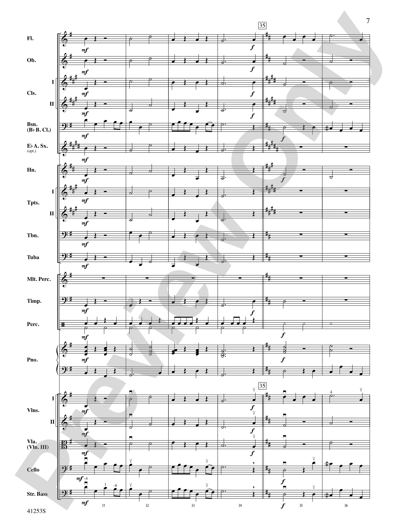Gavotte: Full Orchestra Conductor Score & Parts