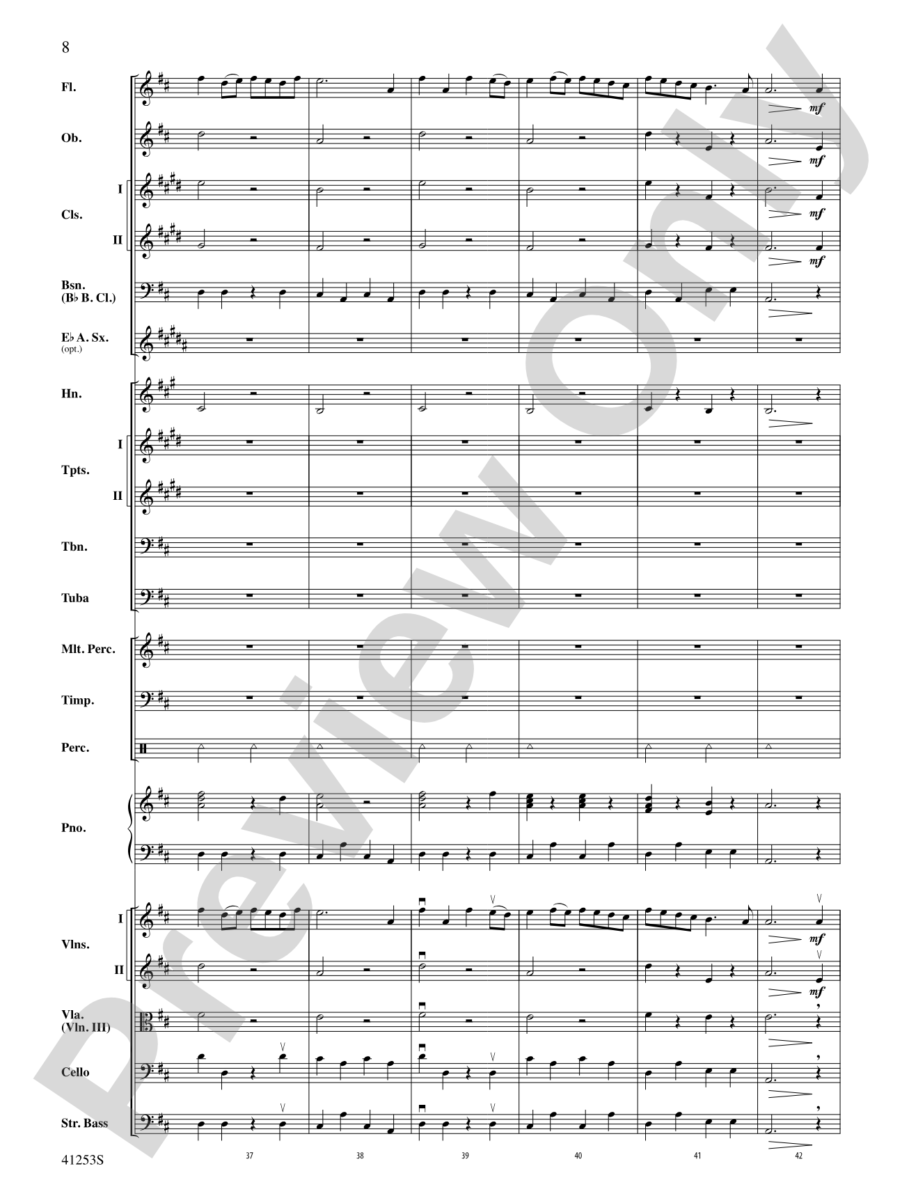 Gavotte: Full Orchestra Conductor Score & Parts
