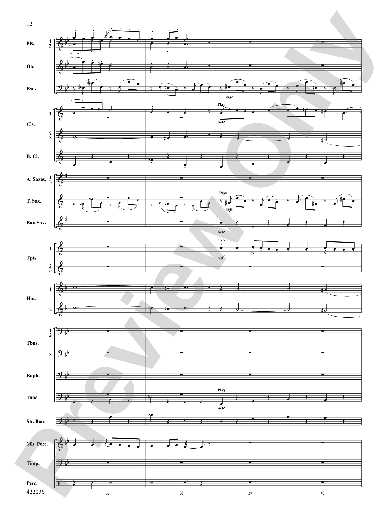 Overture from Egyptian Nights: Concert Band Conductor Score & Parts
