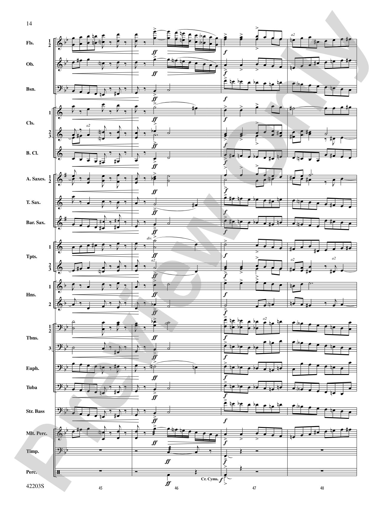Overture from Egyptian Nights: Concert Band Conductor Score & Parts
