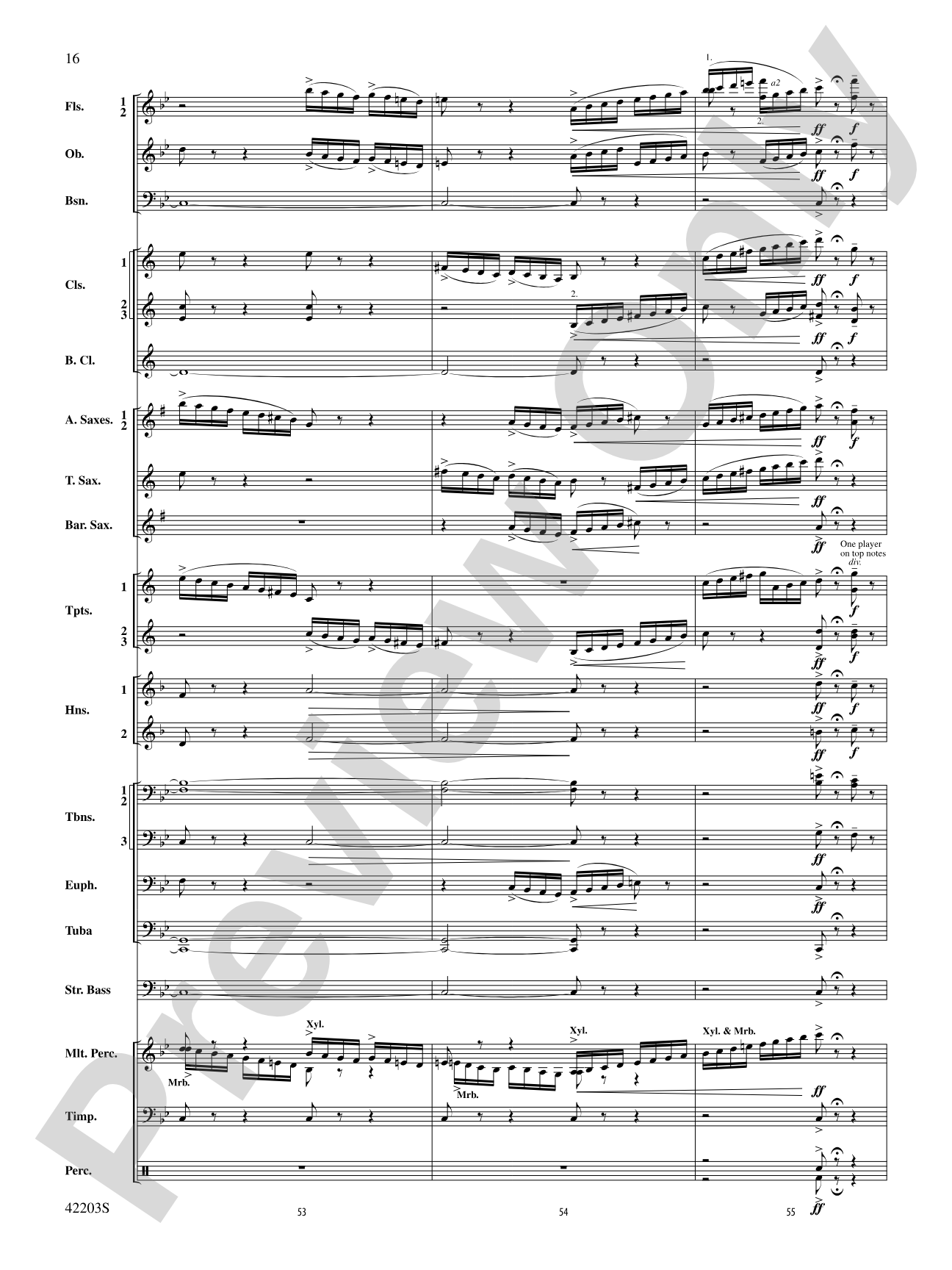 Overture from Egyptian Nights: Concert Band Conductor Score & Parts