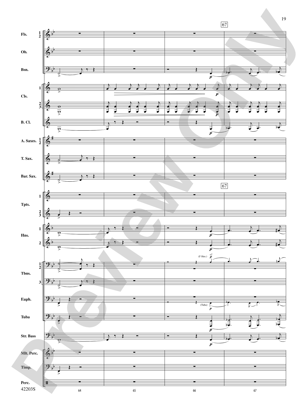 Overture from Egyptian Nights: Concert Band Conductor Score & Parts