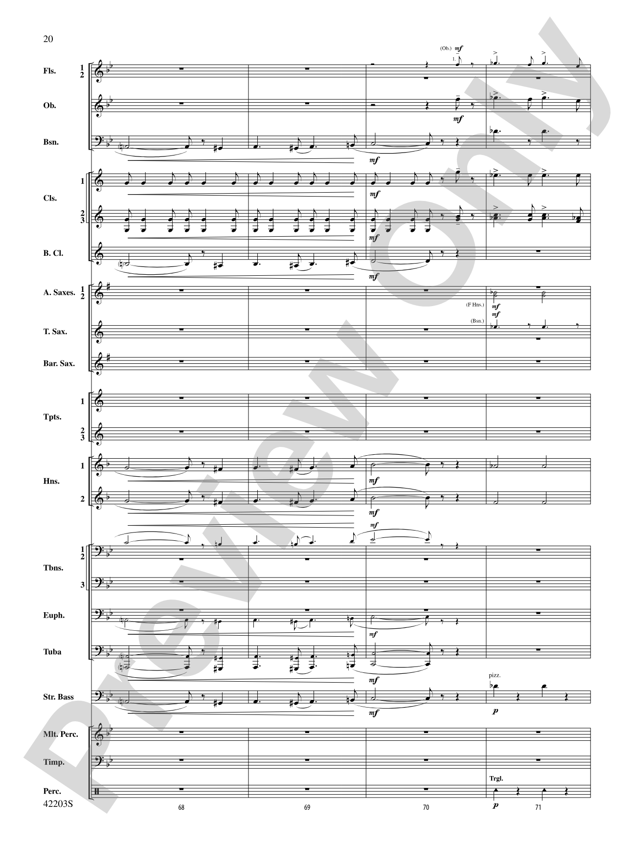 Overture from Egyptian Nights: Concert Band Conductor Score & Parts