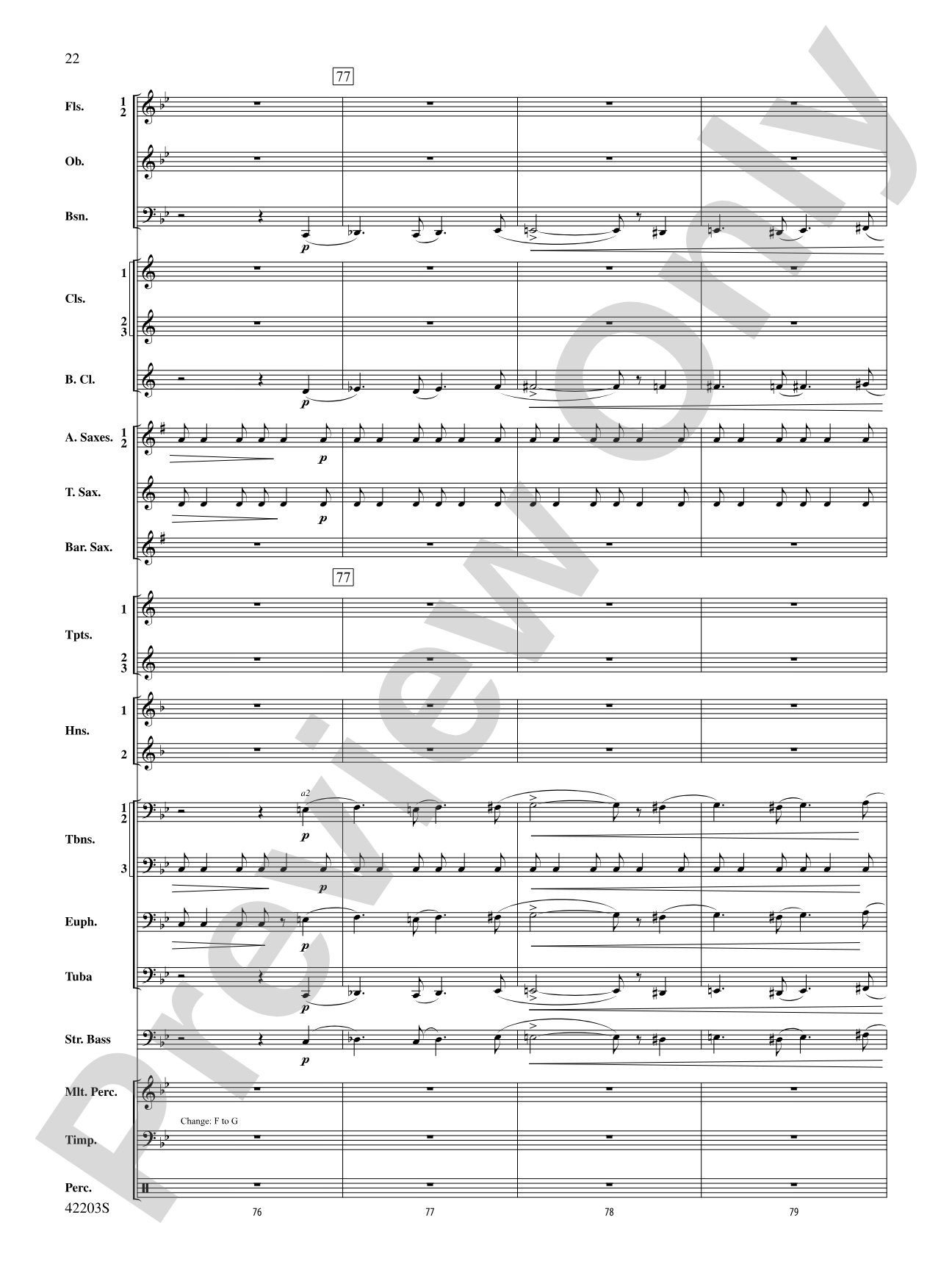 Overture from Egyptian Nights: Concert Band Conductor Score & Parts