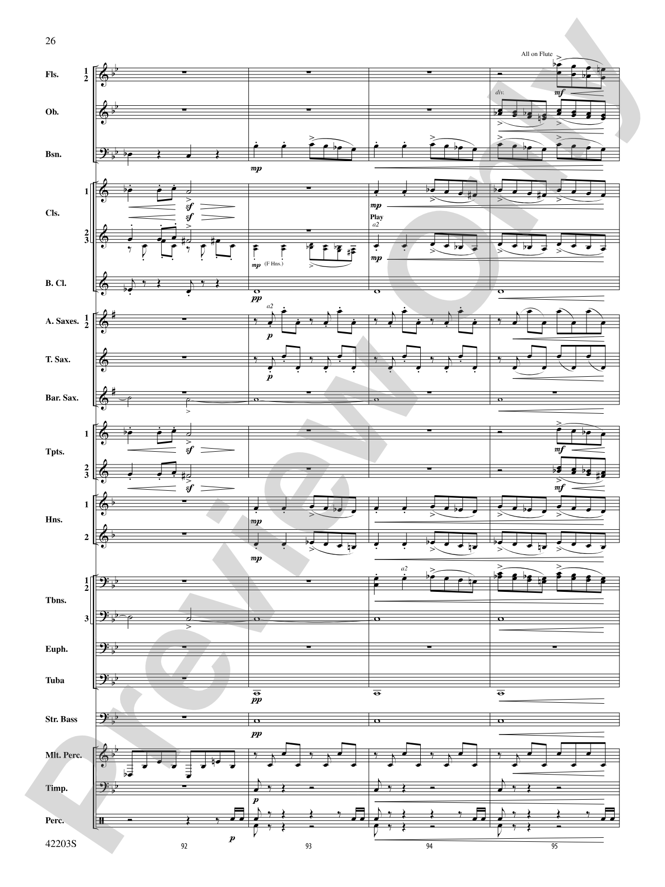 Overture from Egyptian Nights: Concert Band Conductor Score & Parts