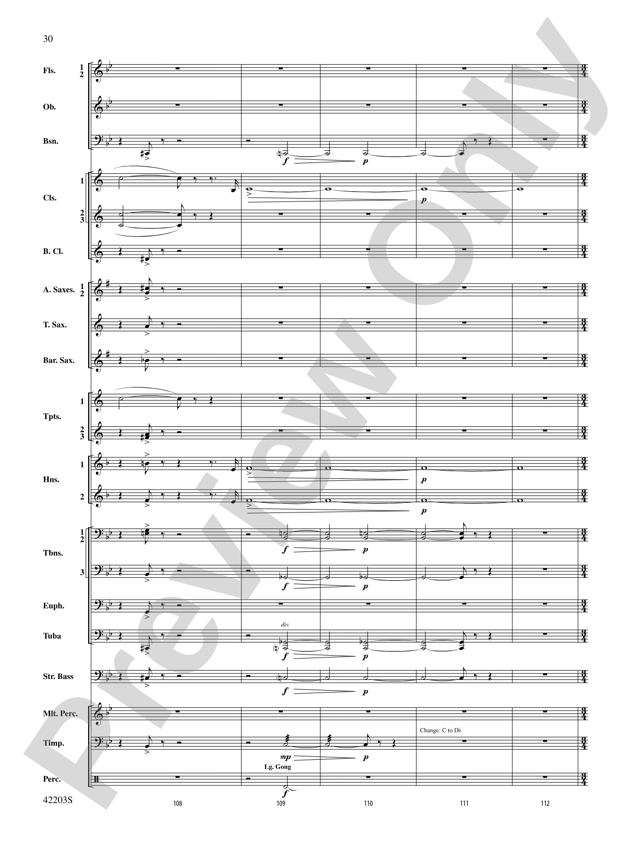 Overture from Egyptian Nights: Concert Band Conductor Score & Parts