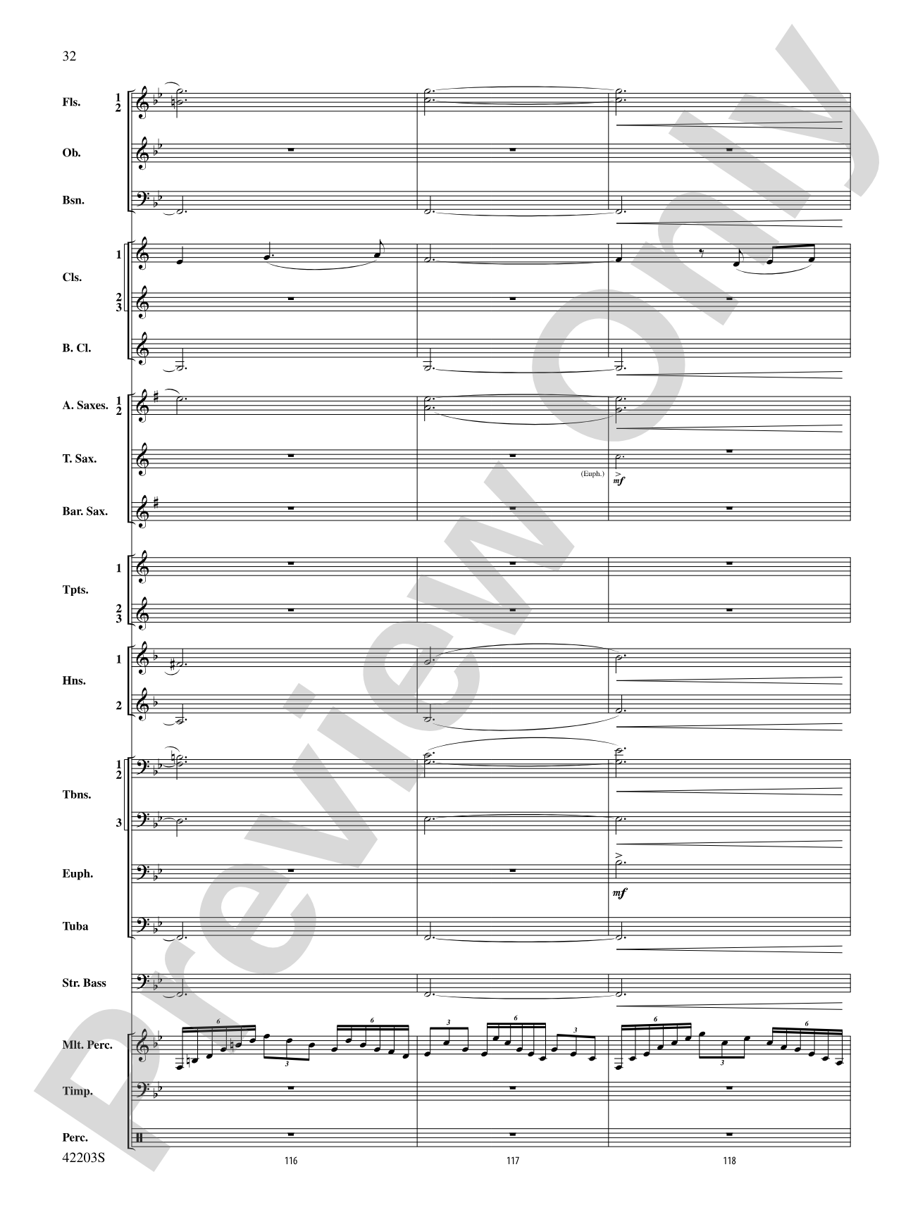 Overture from Egyptian Nights: Concert Band Conductor Score & Parts