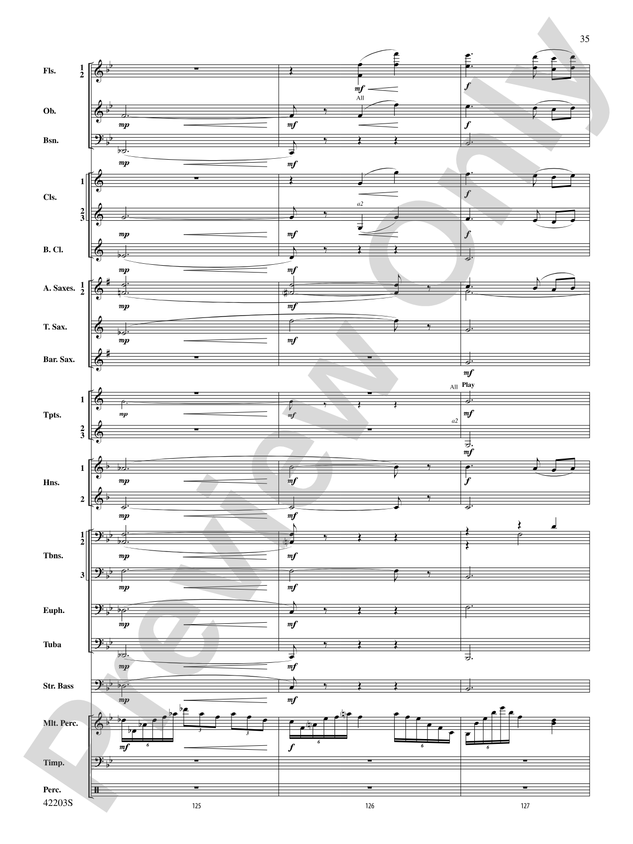Overture from Egyptian Nights: Concert Band Conductor Score & Parts