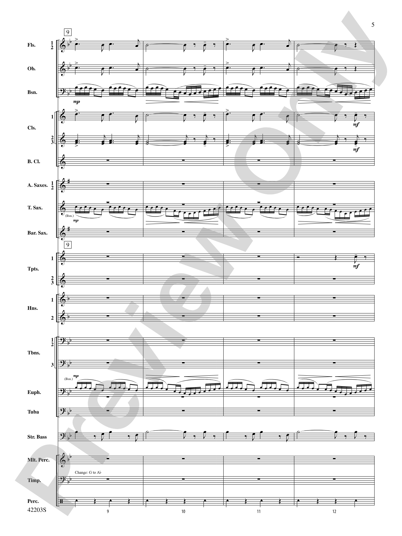 Overture from Egyptian Nights: Concert Band Conductor Score & Parts