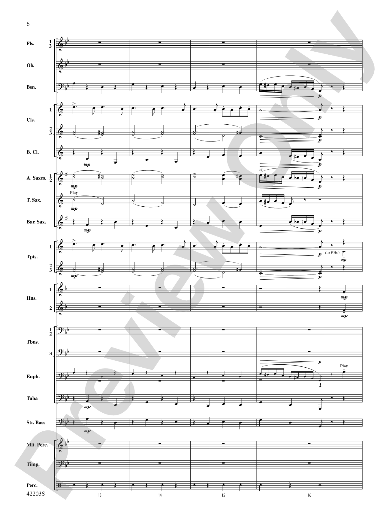 Overture from Egyptian Nights: Concert Band Conductor Score & Parts