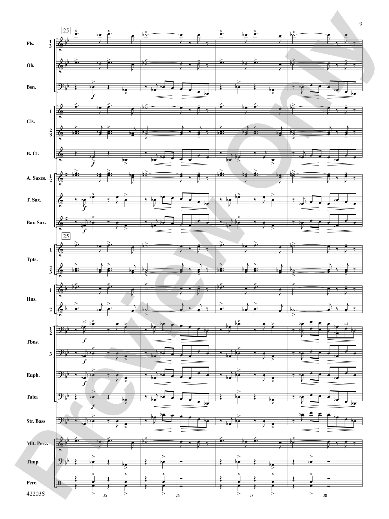 Overture from Egyptian Nights: Concert Band Conductor Score & Parts