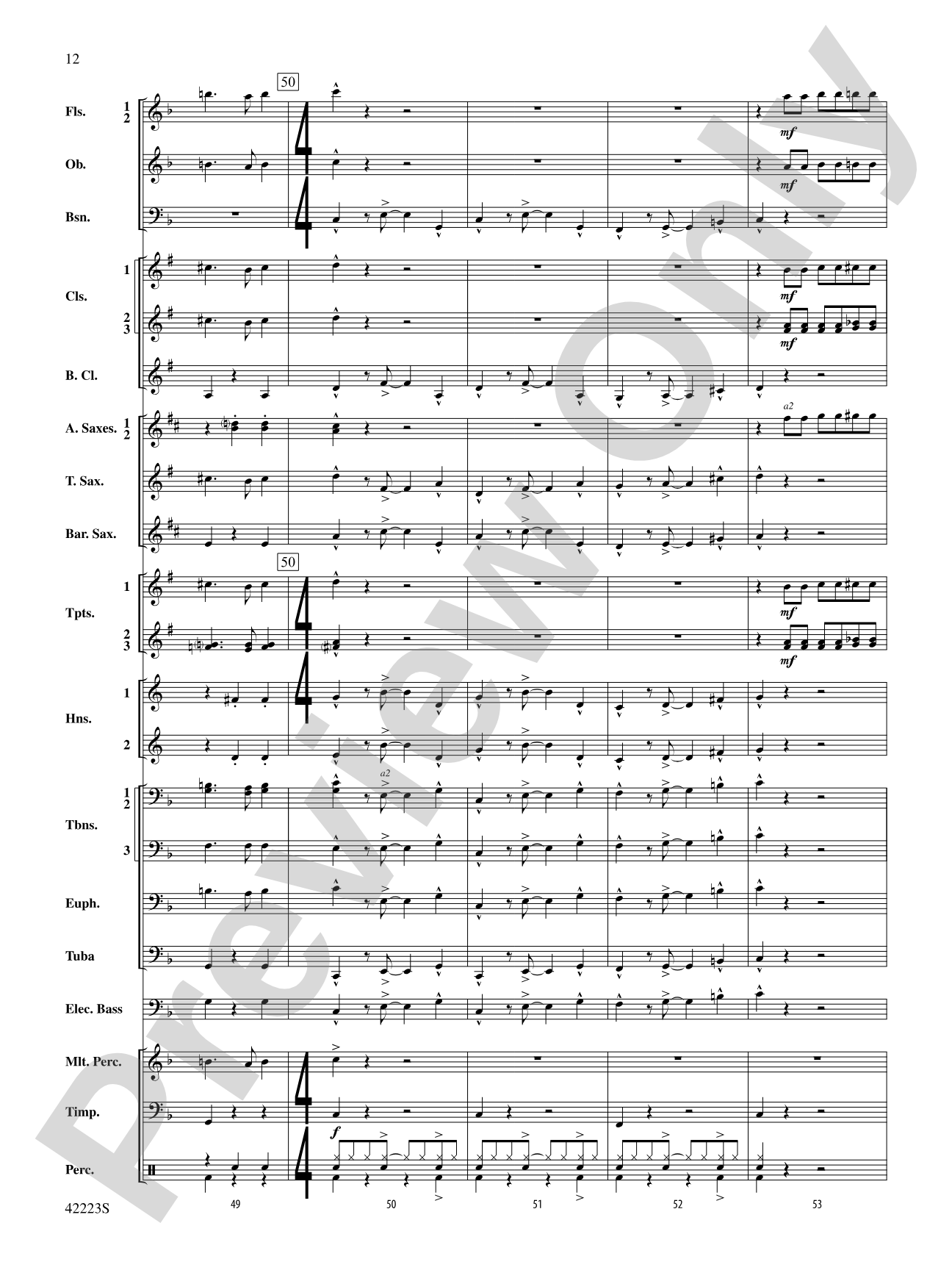 Let It Snow! Let It Snow! Let It Snow!, Variations on: Concert Band Conductor Score & Parts