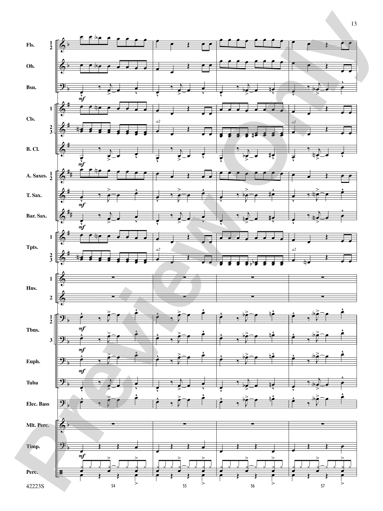 Let It Snow! Let It Snow! Let It Snow!, Variations on: Concert Band Conductor Score & Parts