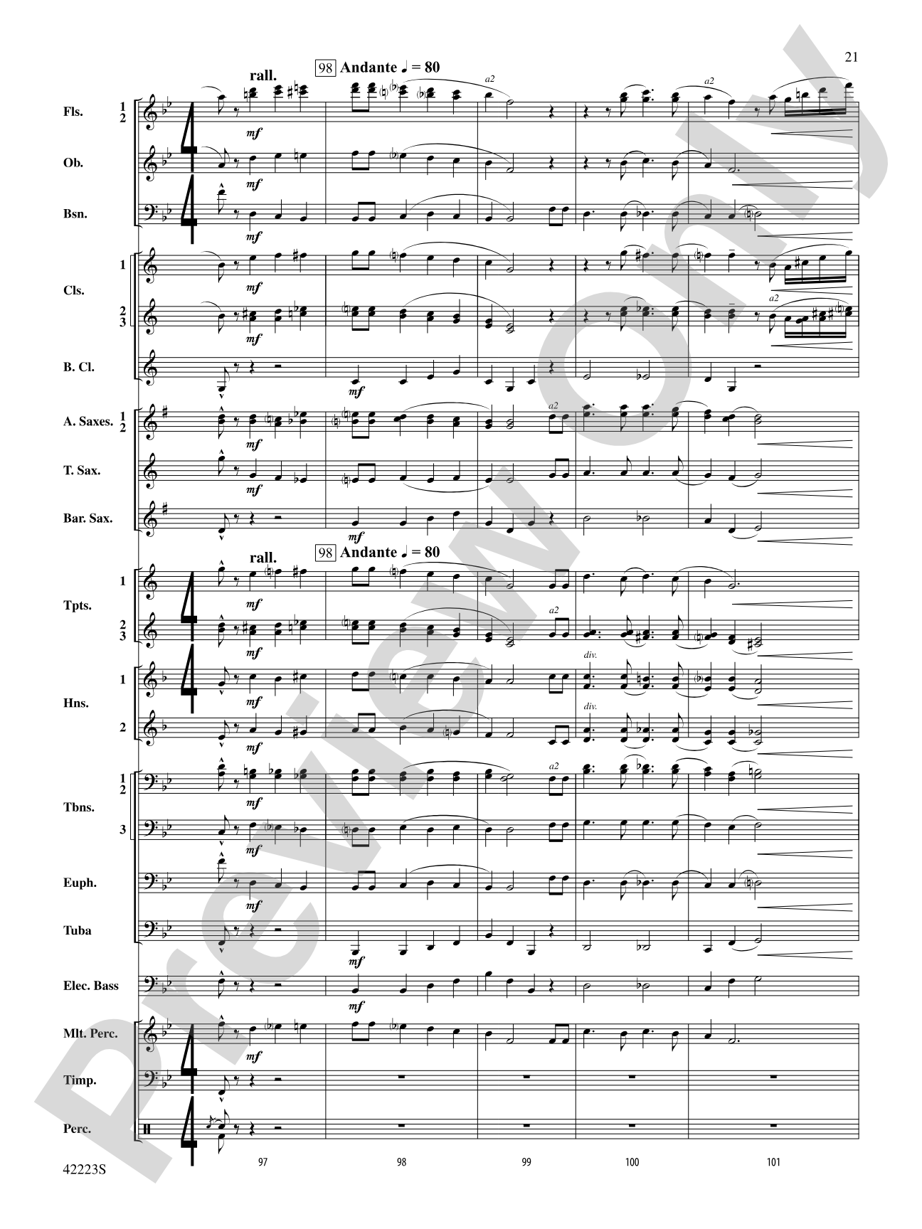 Let It Snow! Let It Snow! Let It Snow!, Variations on: Concert Band Conductor Score & Parts