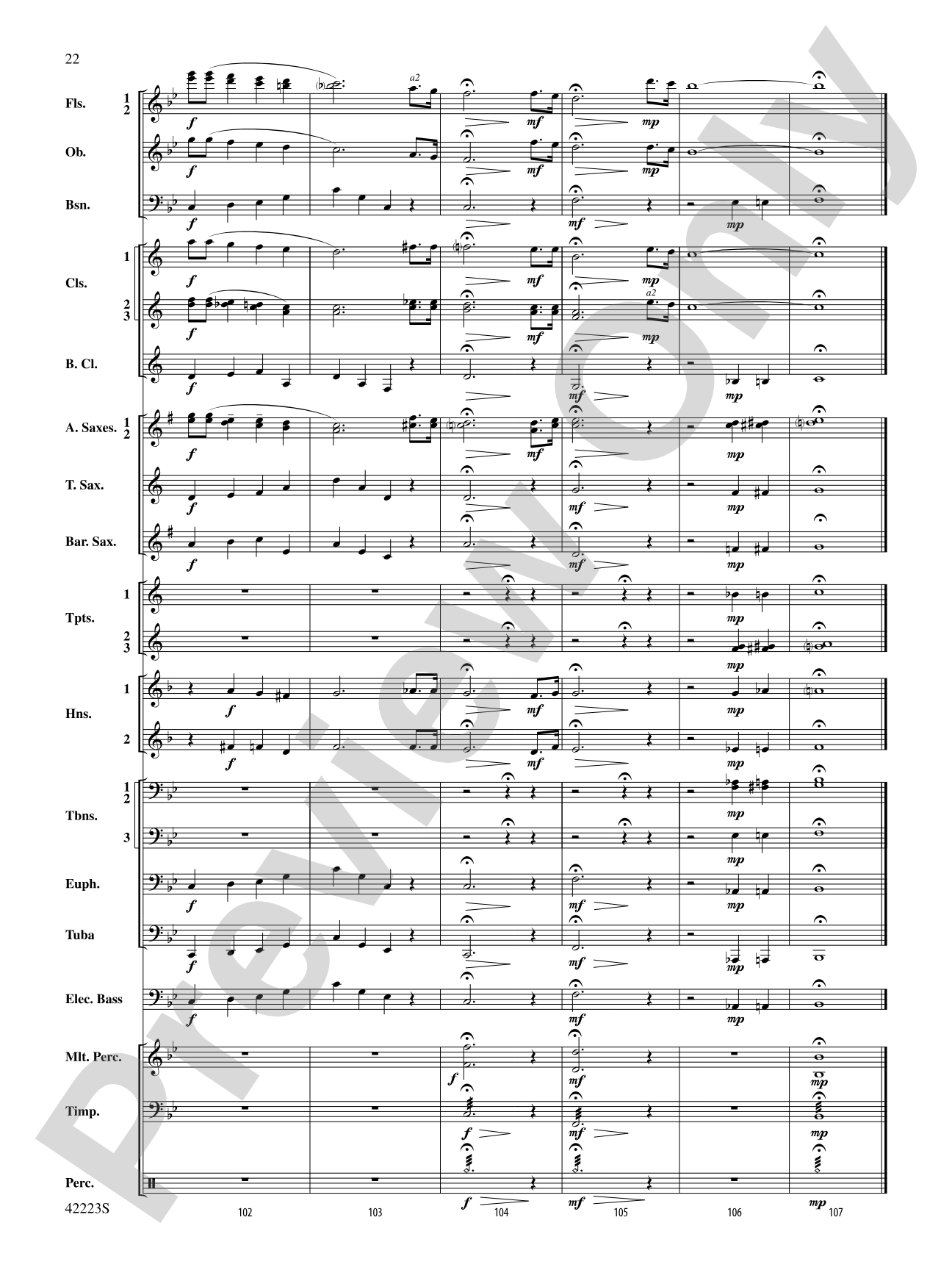 Let It Snow! Let It Snow! Let It Snow!, Variations on: Concert Band Conductor Score & Parts