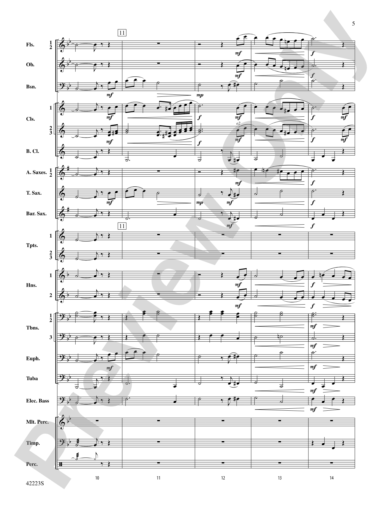 Let It Snow! Let It Snow! Let It Snow!, Variations on: Concert Band Conductor Score & Parts