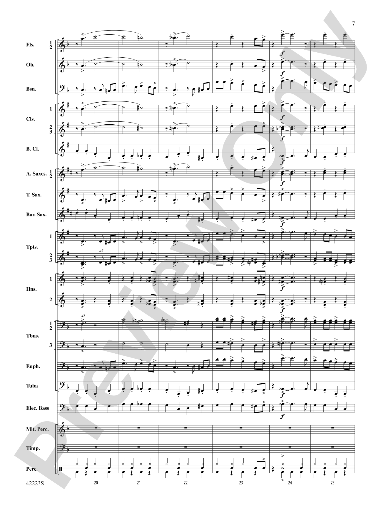 Let It Snow! Let It Snow! Let It Snow!, Variations on: Concert Band Conductor Score & Parts