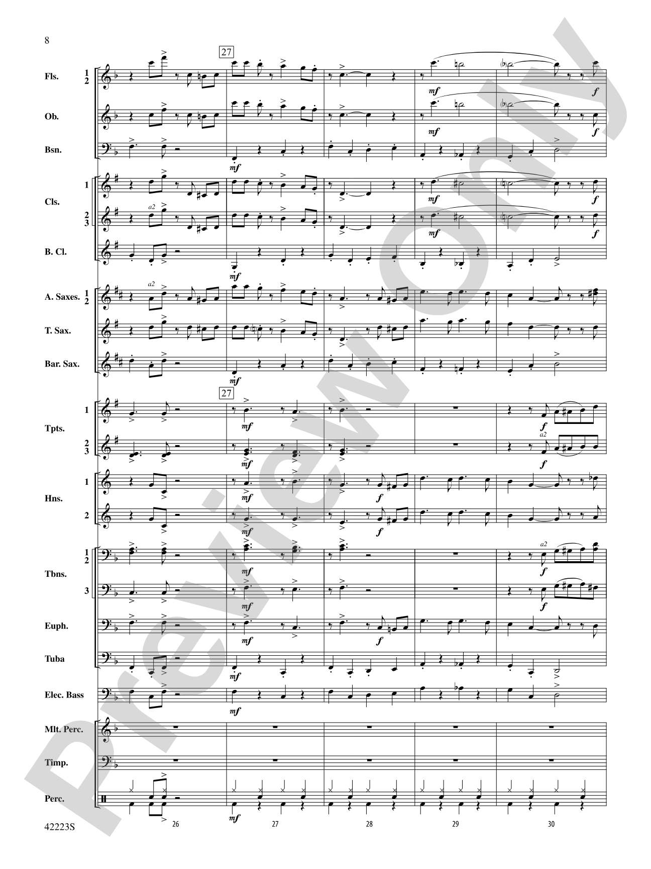 Let It Snow! Let It Snow! Let It Snow!, Variations on: Concert Band Conductor Score & Parts