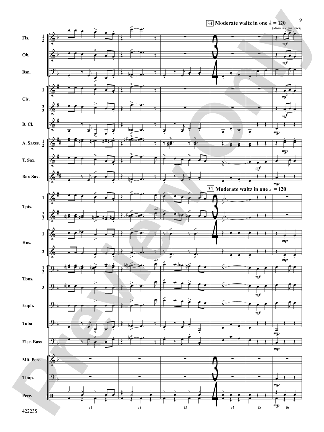 Let It Snow! Let It Snow! Let It Snow!, Variations on: Concert Band Conductor Score & Parts