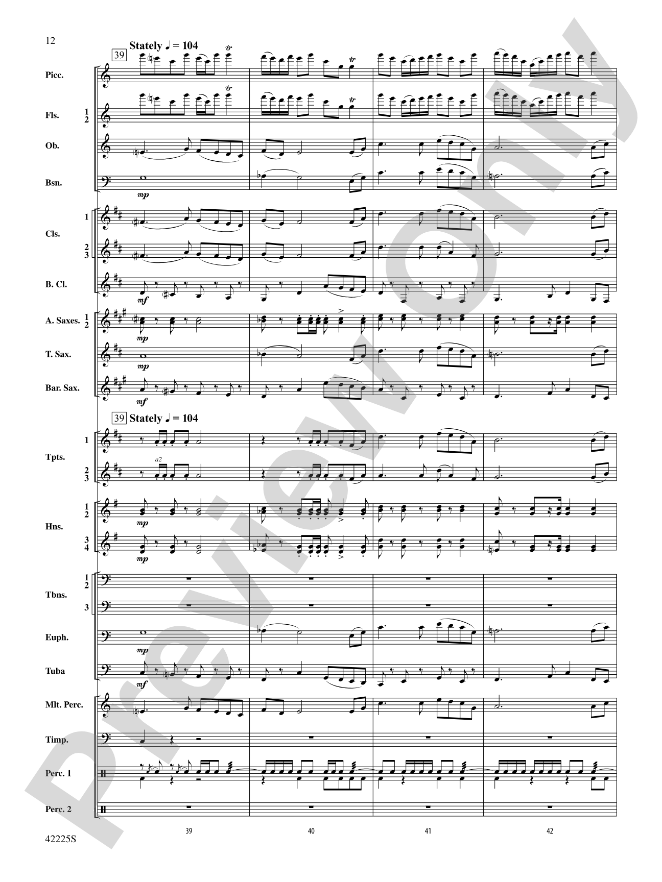Mountain Strong: Concert Band Conductor Score & Parts