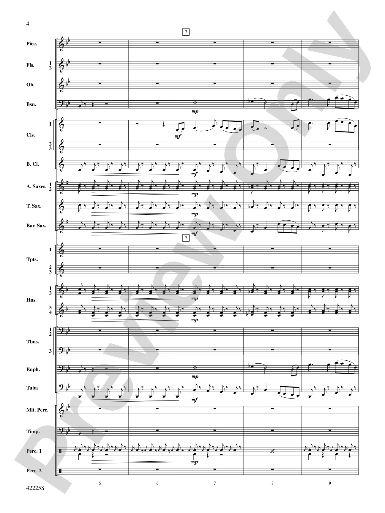 Mountain Strong: Concert Band Conductor Score & Parts