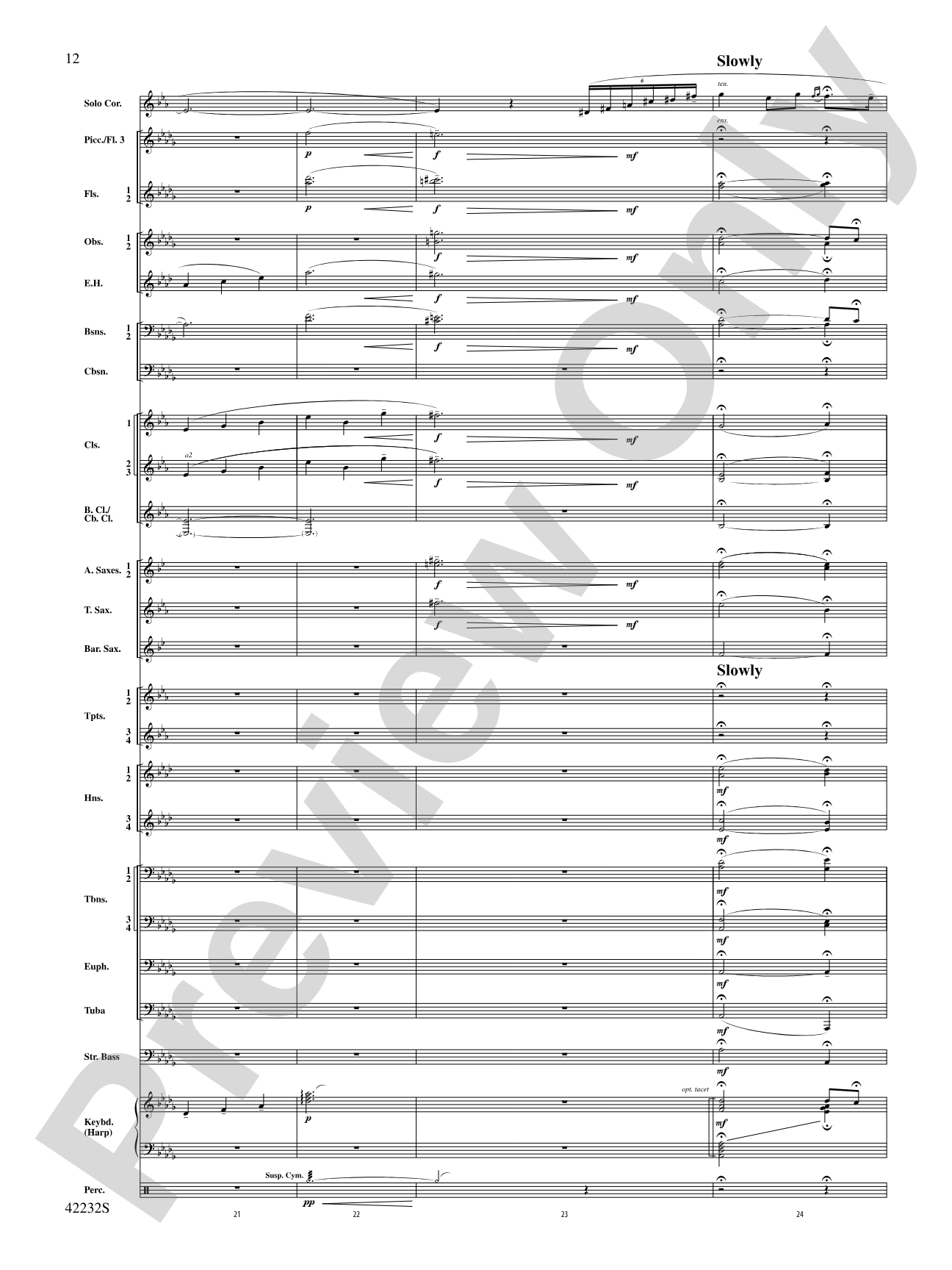 Two Irish Folk Melodies: Concert Band Conductor Score & Parts