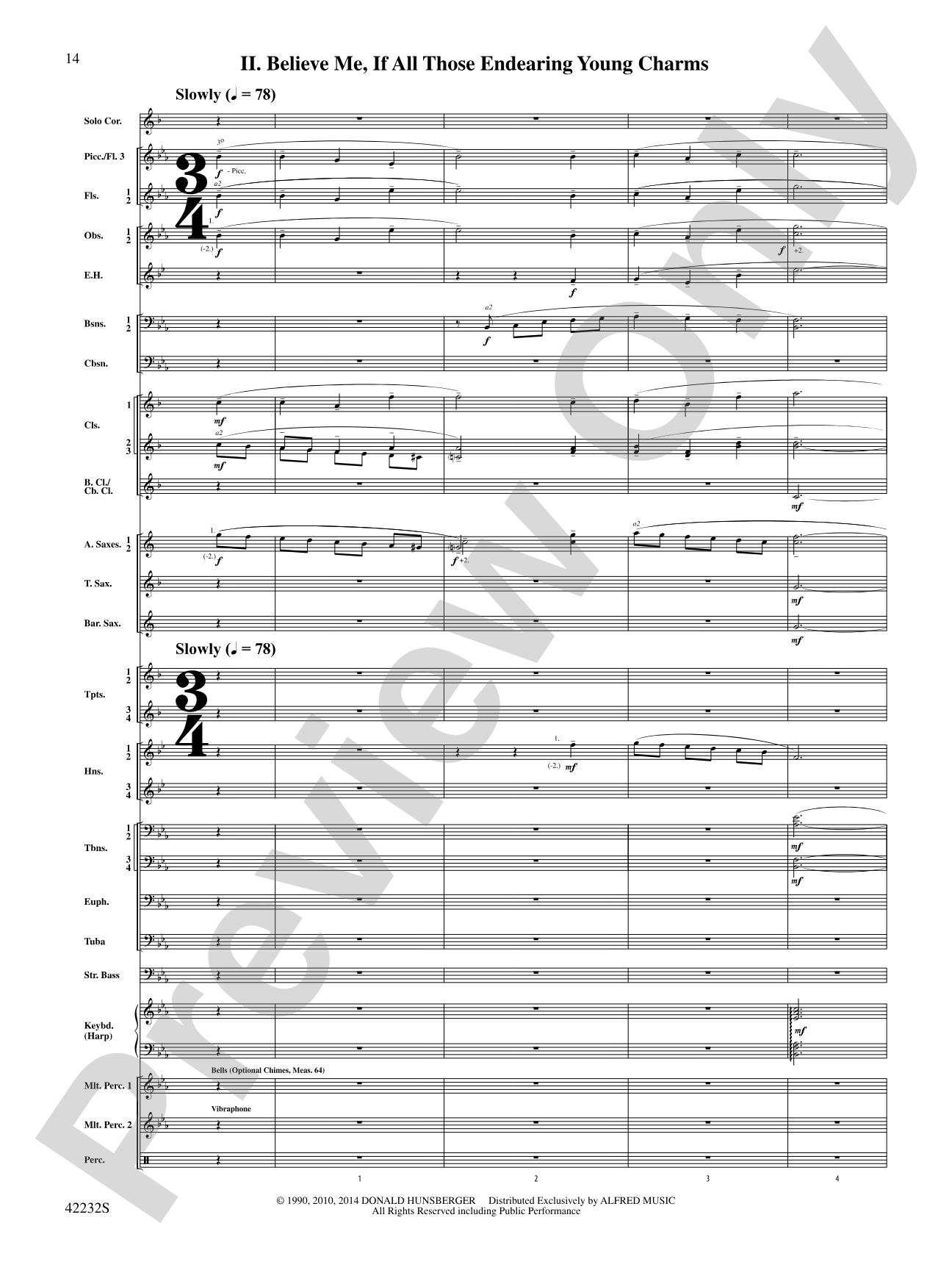 Two Irish Folk Melodies: Concert Band Conductor Score & Parts