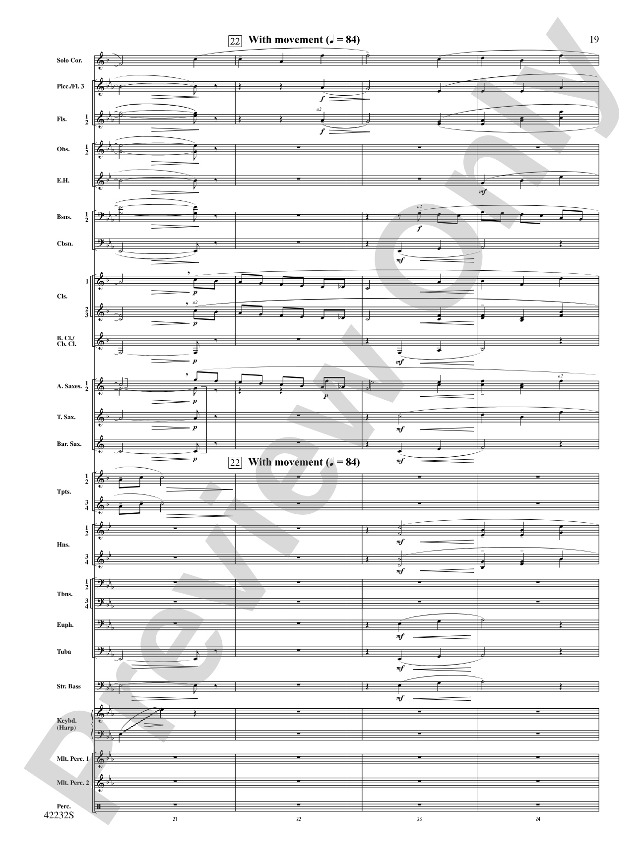 Two Irish Folk Melodies: Concert Band Conductor Score & Parts