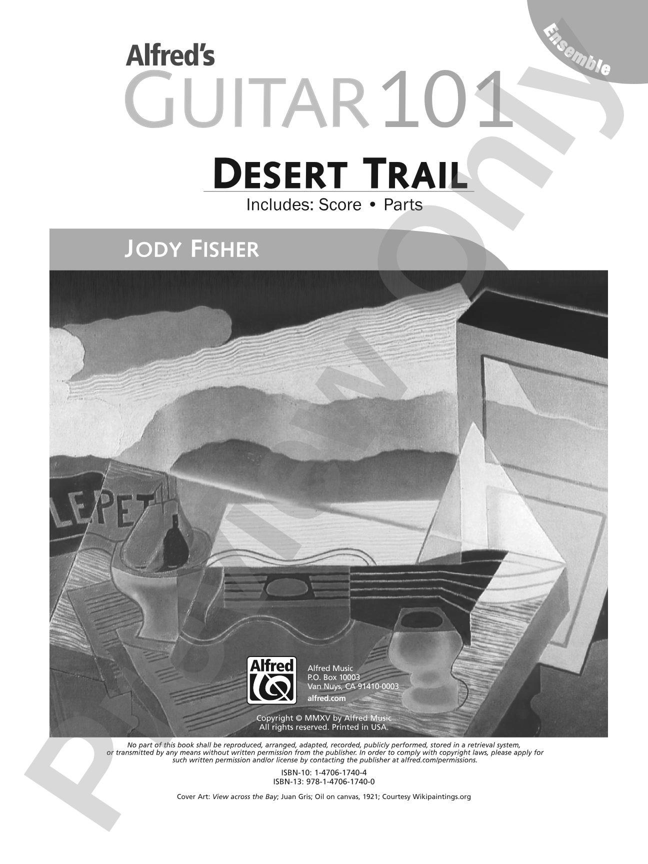 Alfred's Guitar 101, Ensemble: Desert Trail: Guitar Score & Parts