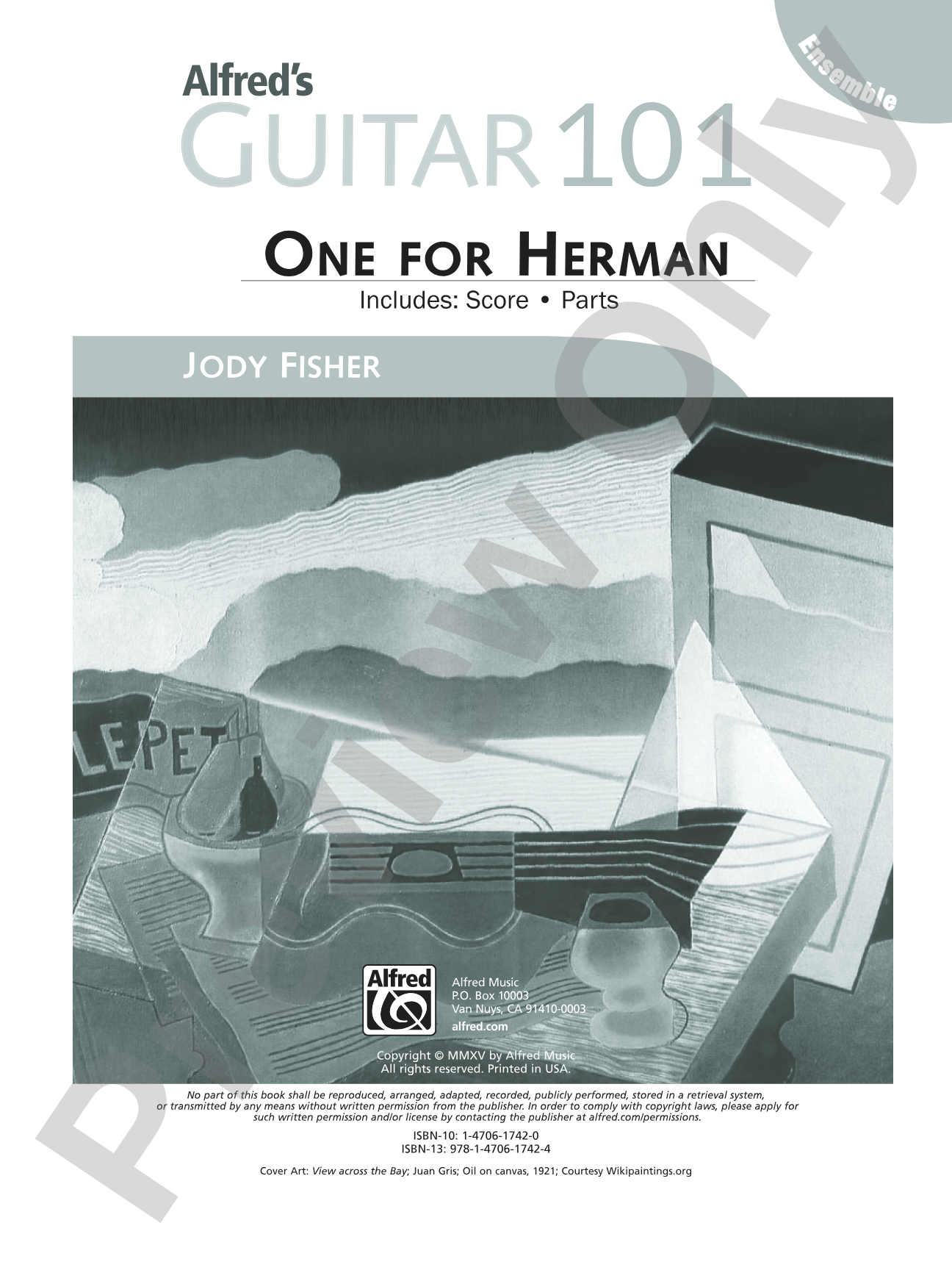 Alfred's Guitar 101, Ensemble: One for Herman: Guitar Score & Parts