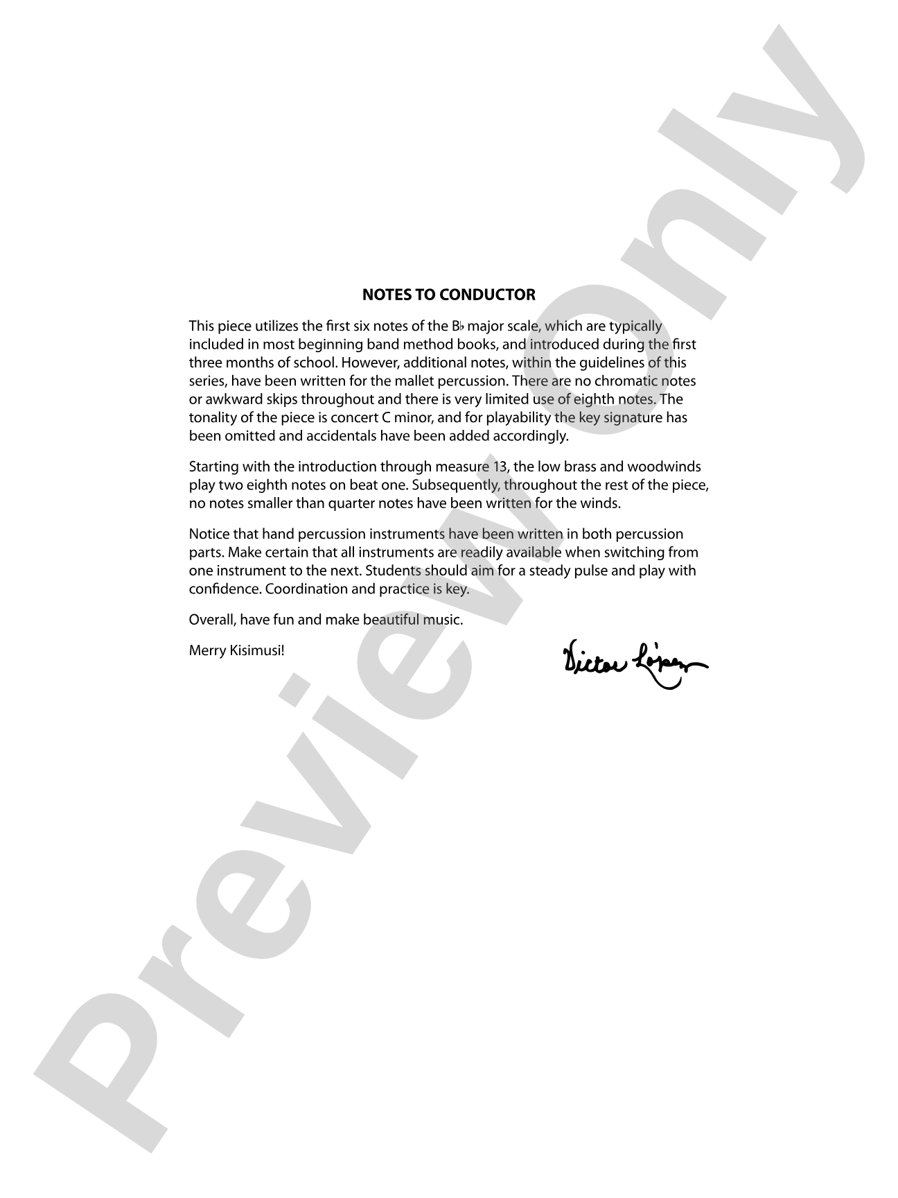 Merry Kisimusi: Concert Band Conductor Score & Parts