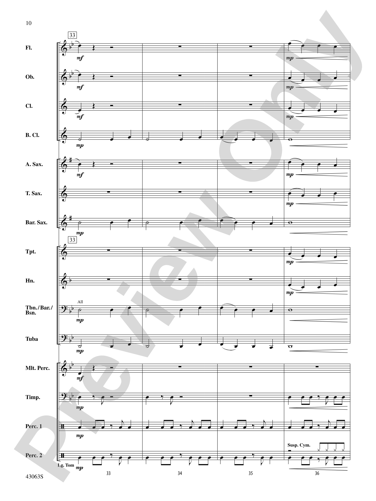 Fire's Edge: Concert Band Conductor Score & Parts