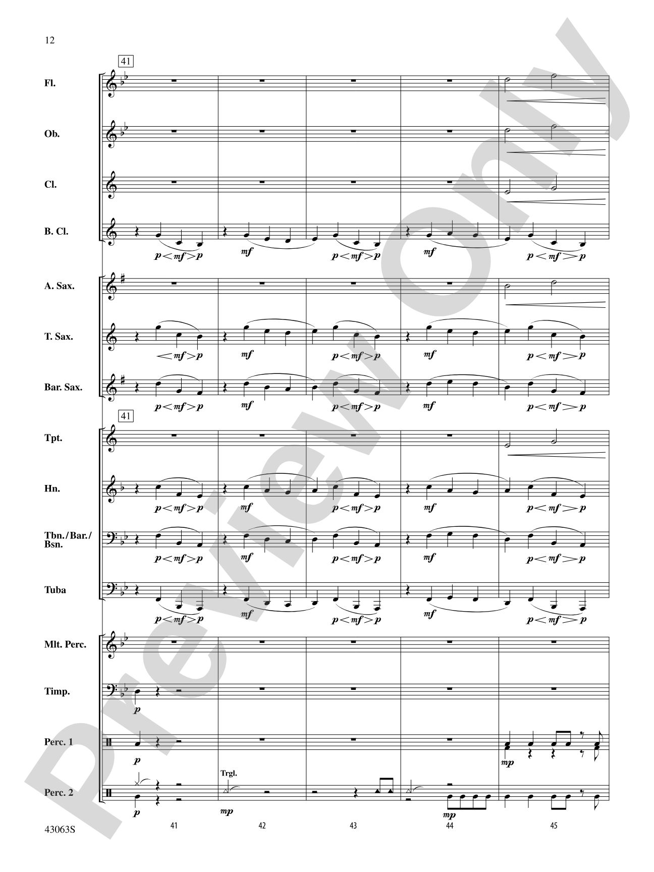 Fire's Edge: Concert Band Conductor Score & Parts