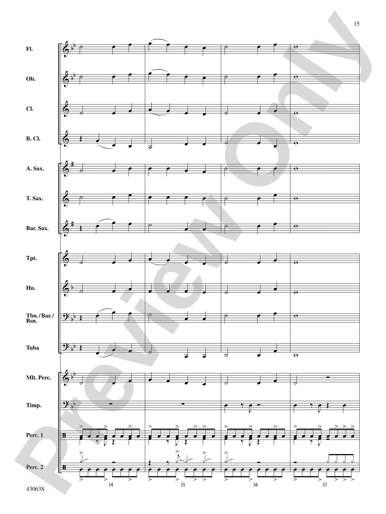 Fire's Edge: Concert Band Conductor Score & Parts