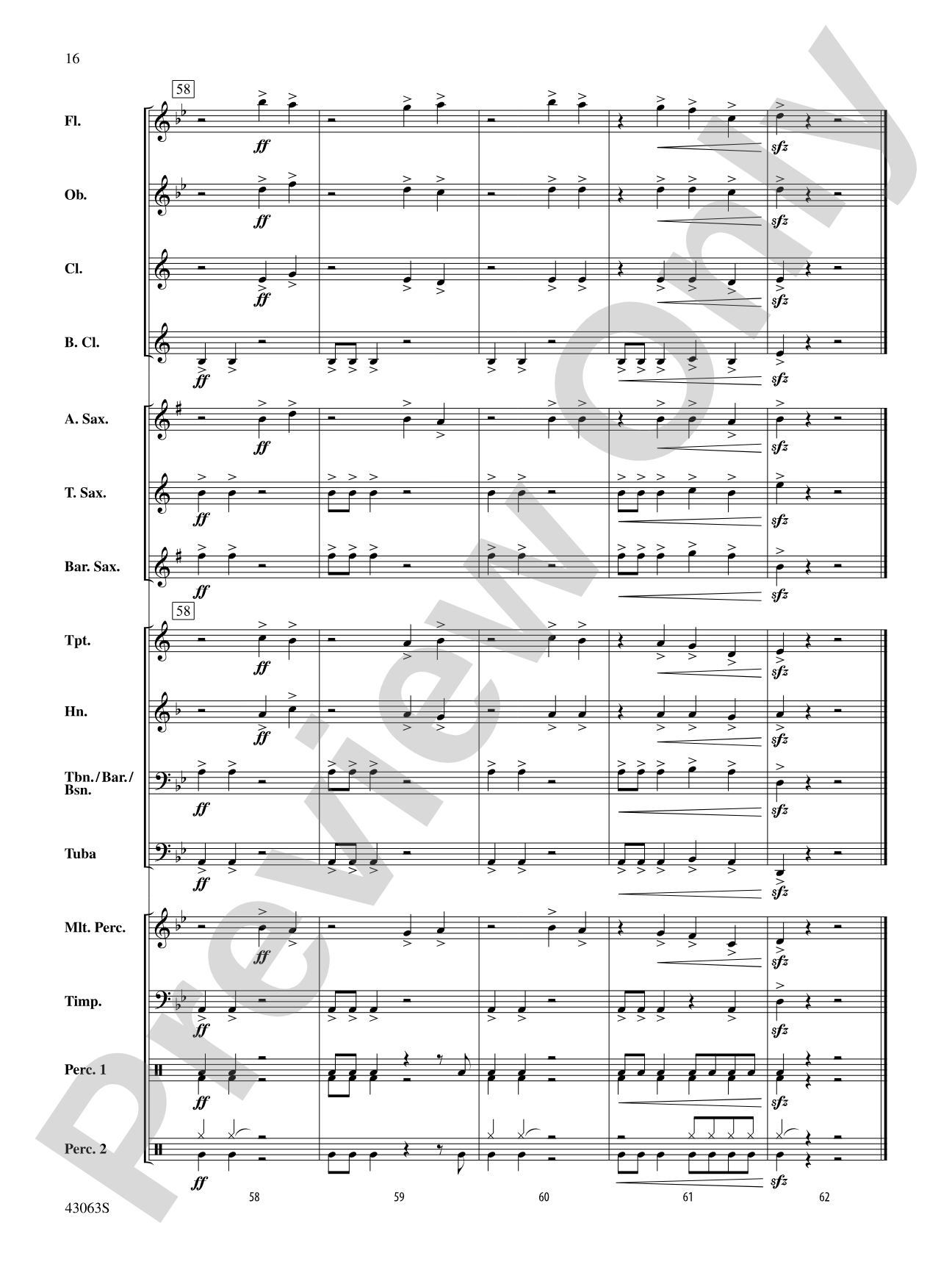 Fire's Edge: Concert Band Conductor Score & Parts